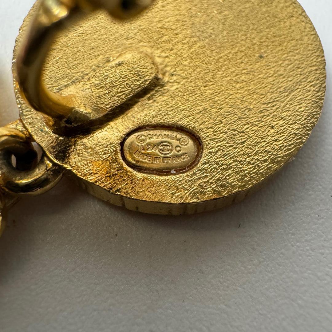 美品 シャネル CHANEL ココマーク イヤリング L24C 片耳 レディース