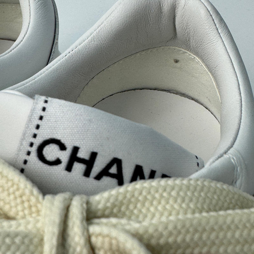 シャネル CHANEL ココマーク レザースニーカー G39978 サイズ36 レディース