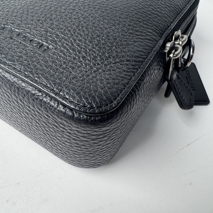 美品 コーチ COACH 2way ショルダーバッグ トップハンドル C3147 斜めがけ クロスボディ メンズ