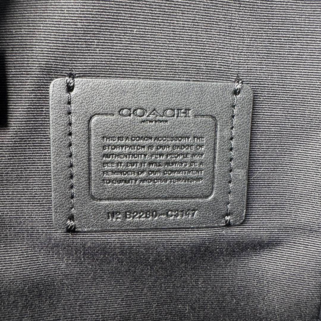 美品 コーチ COACH 2way ショルダーバッグ トップハンドル C3147 斜めがけ クロスボディ メンズ