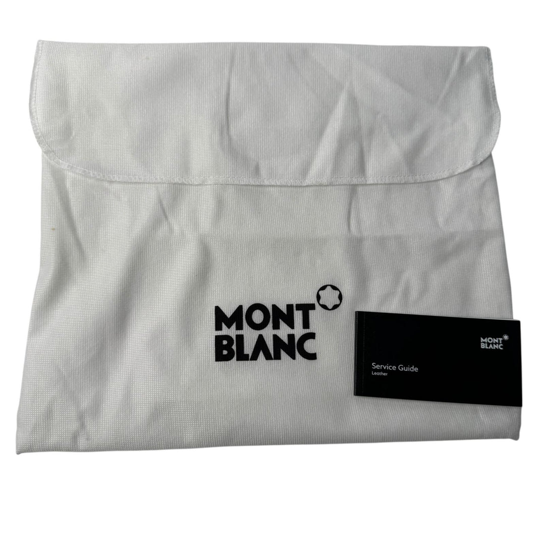 美品 モンブラン MONTBLANC クラッチバッグ レザー ブラック メンズ