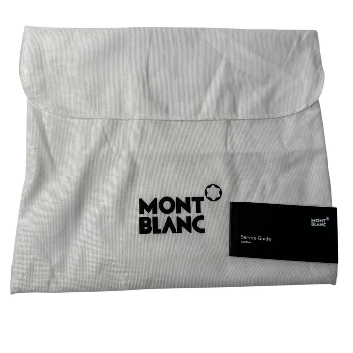 美品 モンブラン MONTBLANC クラッチバッグ レザー ブラック メンズ