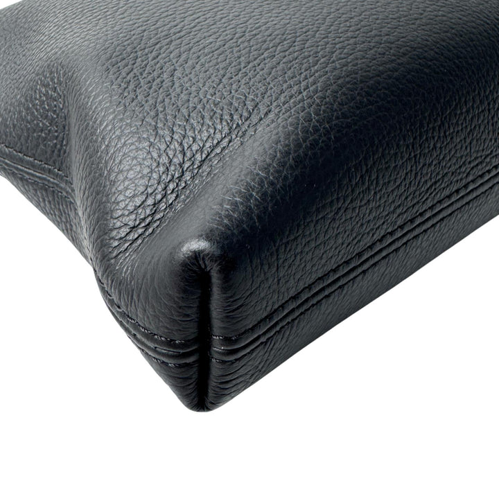 美品 モンブラン MONTBLANC クラッチバッグ レザー ブラック メンズ