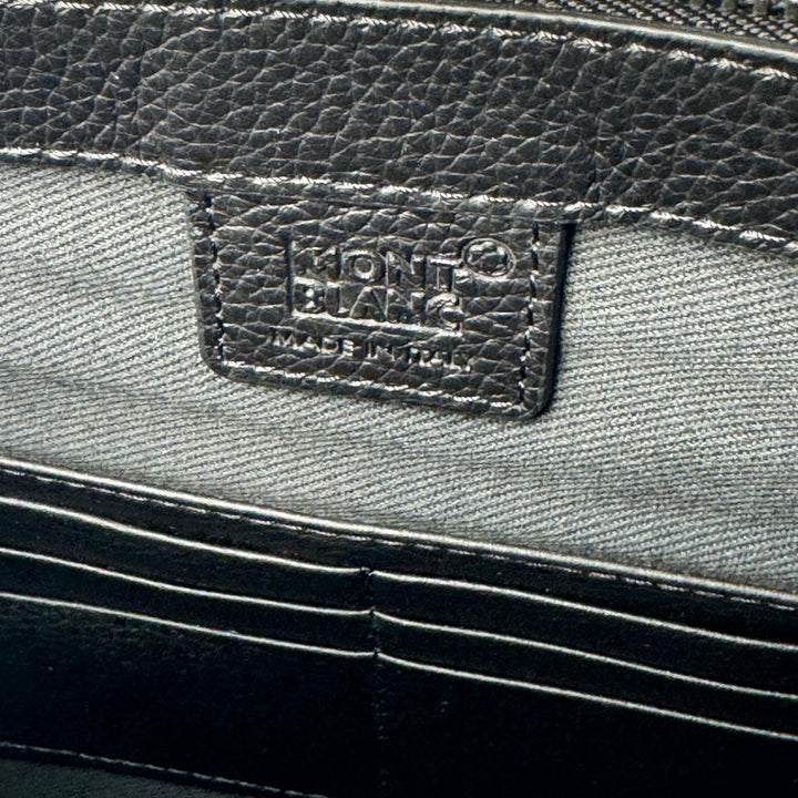 美品 モンブラン MONTBLANC クラッチバッグ レザー ブラック メンズ