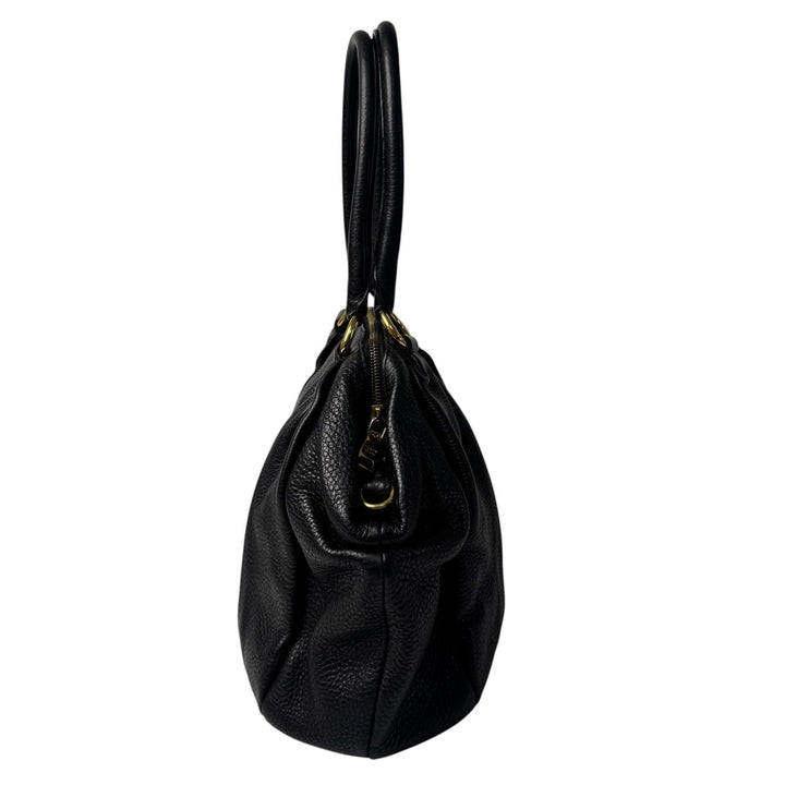プラダ PRAD トートバッグ レザー 黒 ブラック BL0637 肩がけ レディース