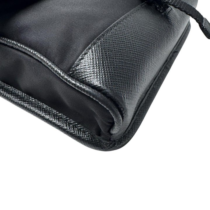 プラダ PRADA Re-Nylon サフィアーノレザー ミニ ショルダーバッグ メンズ