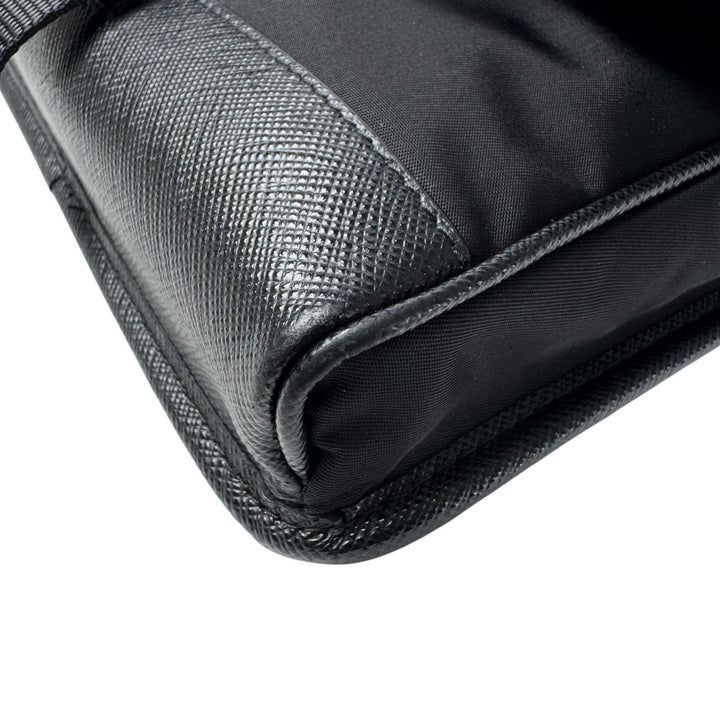 プラダ PRADA Re-Nylon サフィアーノレザー ミニ ショルダーバッグ メンズ