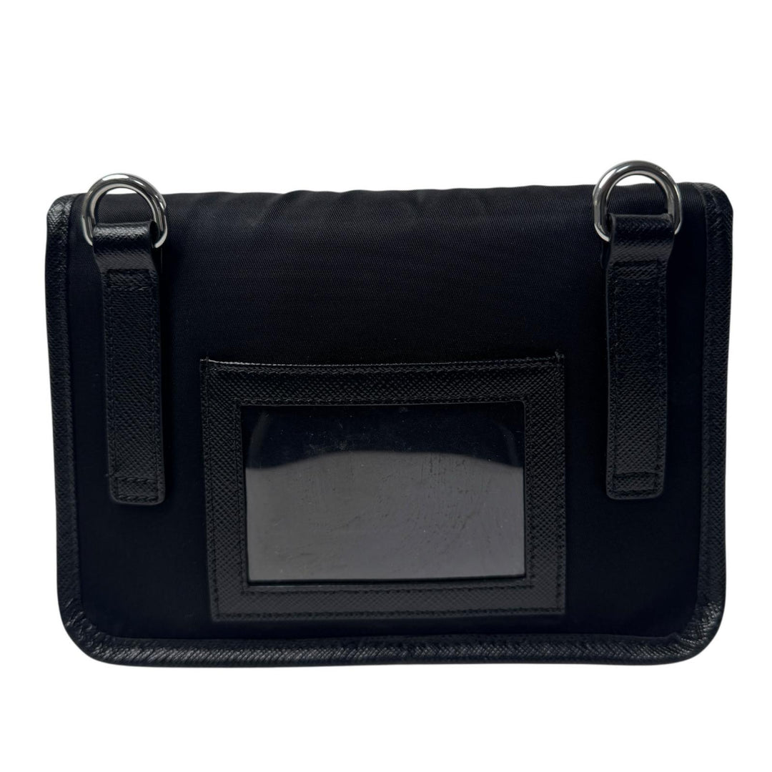 プラダ PRADA Re-Nylon サフィアーノレザー ミニ ショルダーバッグ メンズ