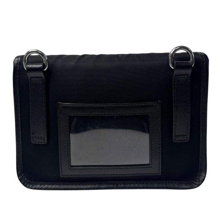 プラダ PRADA Re-Nylon サフィアーノレザー ミニ ショルダーバッグ メンズ