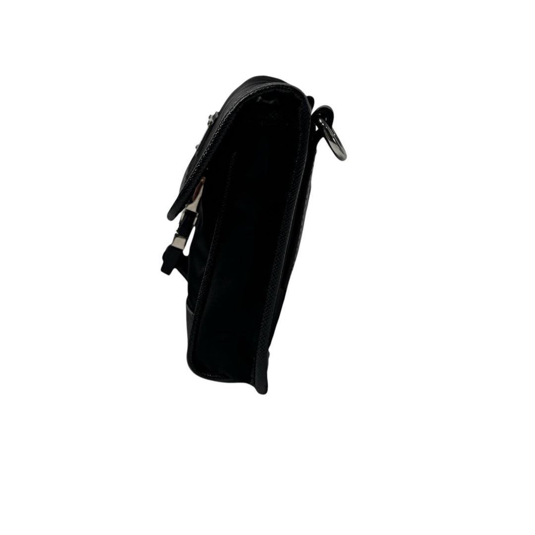 プラダ PRADA Re-Nylon サフィアーノレザー ミニ ショルダーバッグ メンズ