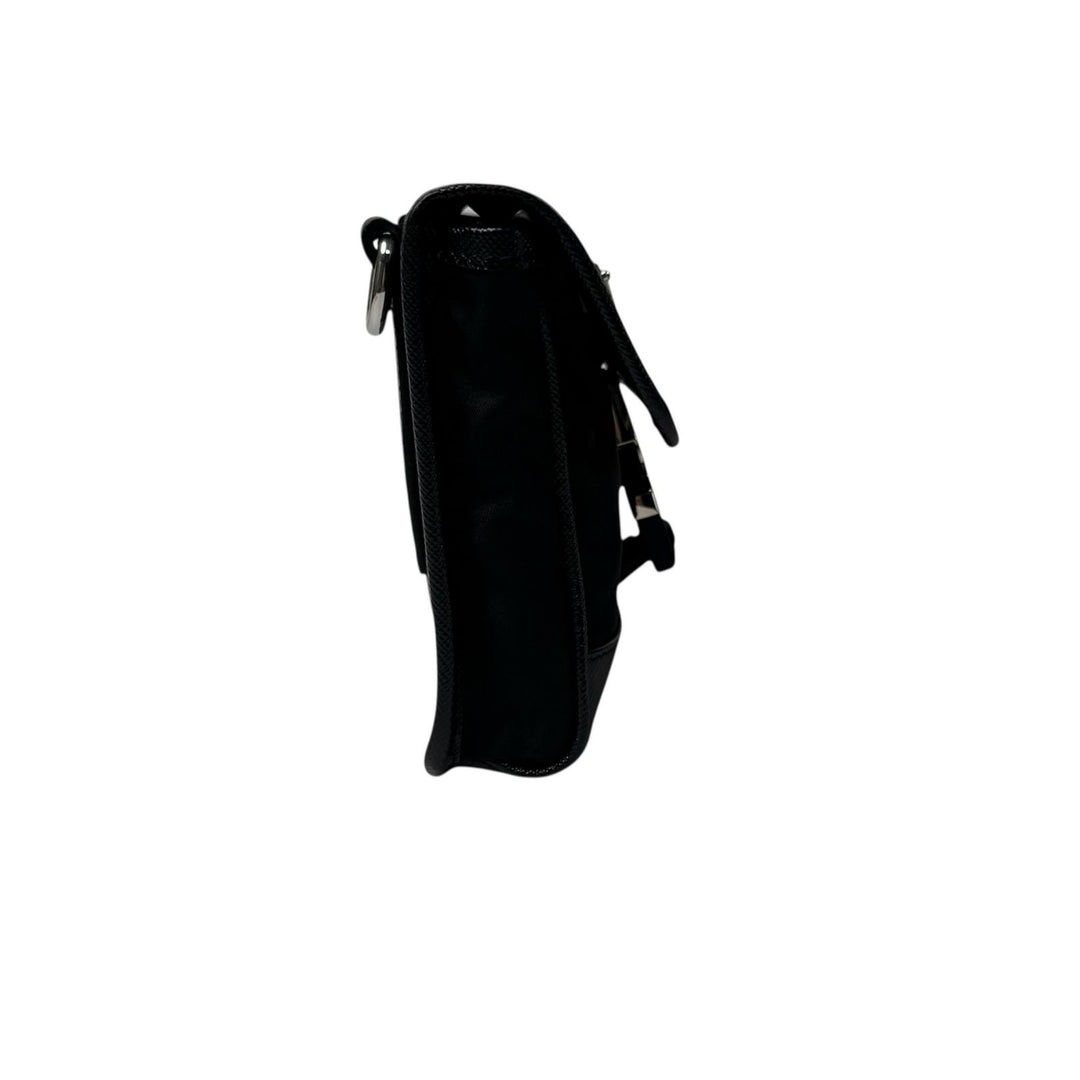 プラダ PRADA Re-Nylon サフィアーノレザー ミニ ショルダーバッグ メンズ