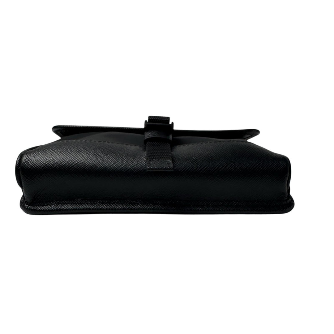 プラダ PRADA Re-Nylon サフィアーノレザー ミニ ショルダーバッグ メンズ