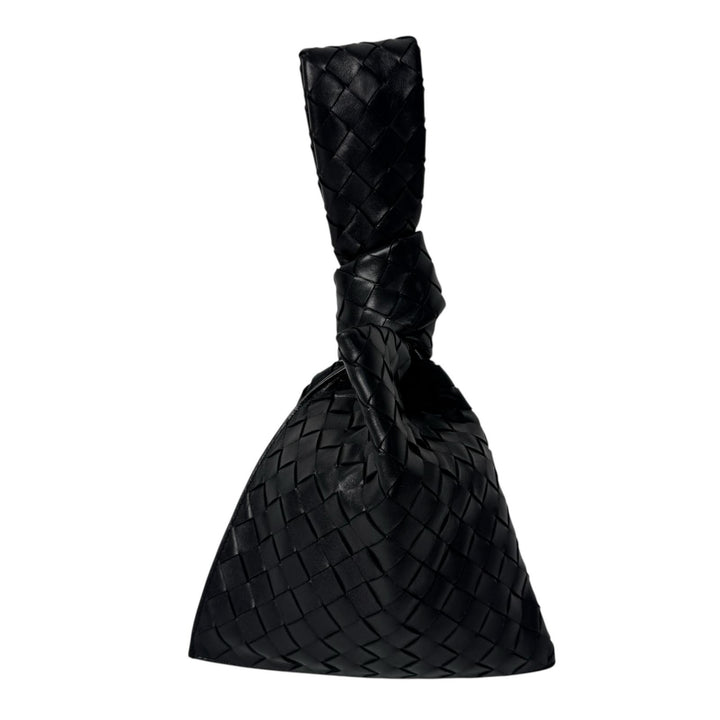美品 ボッテガヴェネタ Bottega Veneta ハンドバッグ ツイスト B09372305L ブラック レディース