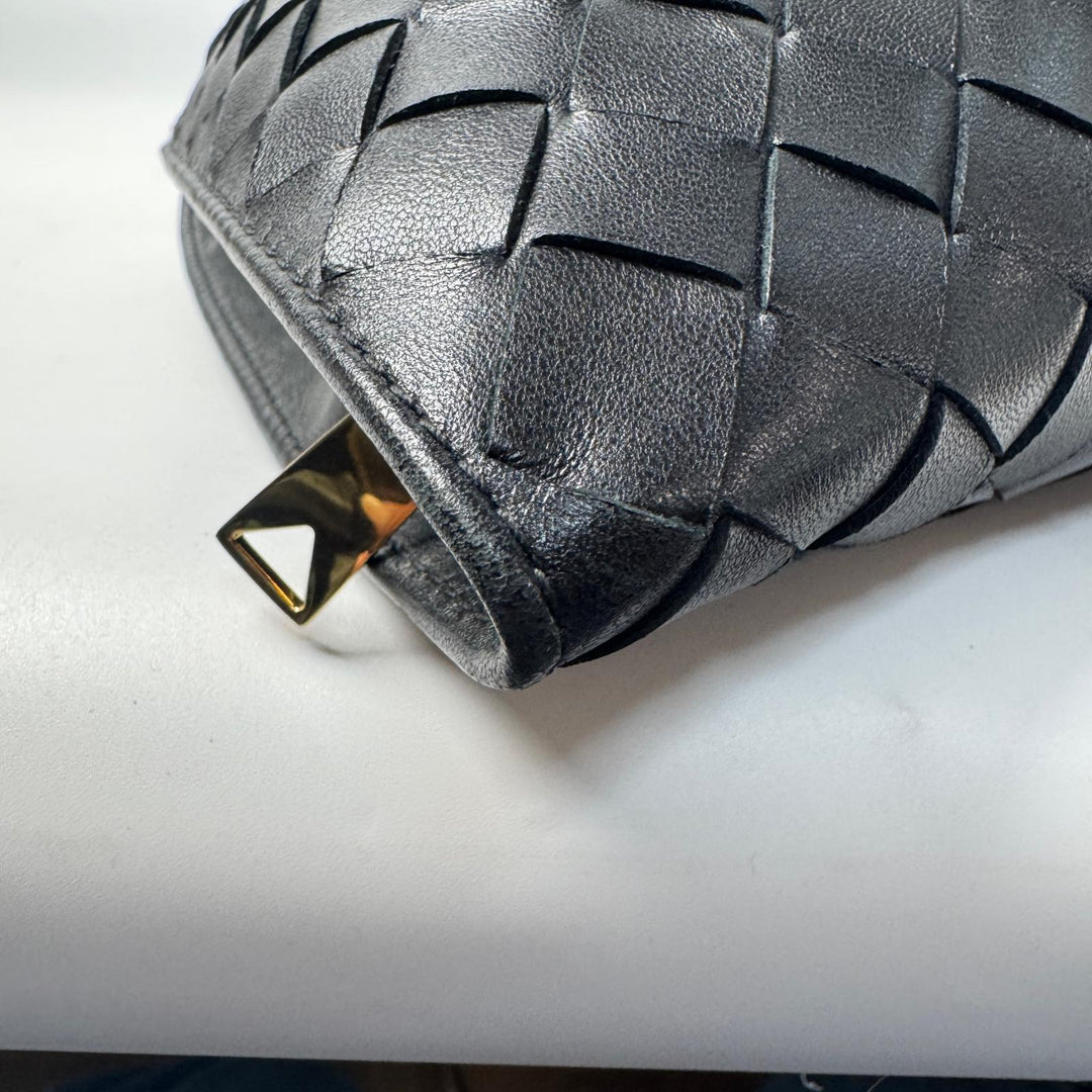 美品 ボッテガヴェネタ Bottega Veneta ハンドバッグ ツイスト B09372305L ブラック レディース