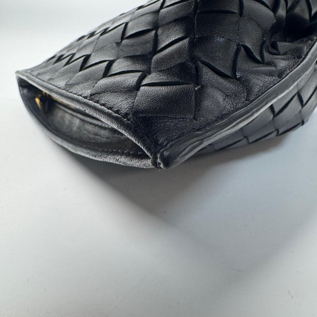 美品 ボッテガヴェネタ Bottega Veneta ハンドバッグ ツイスト B09372305L ブラック レディース