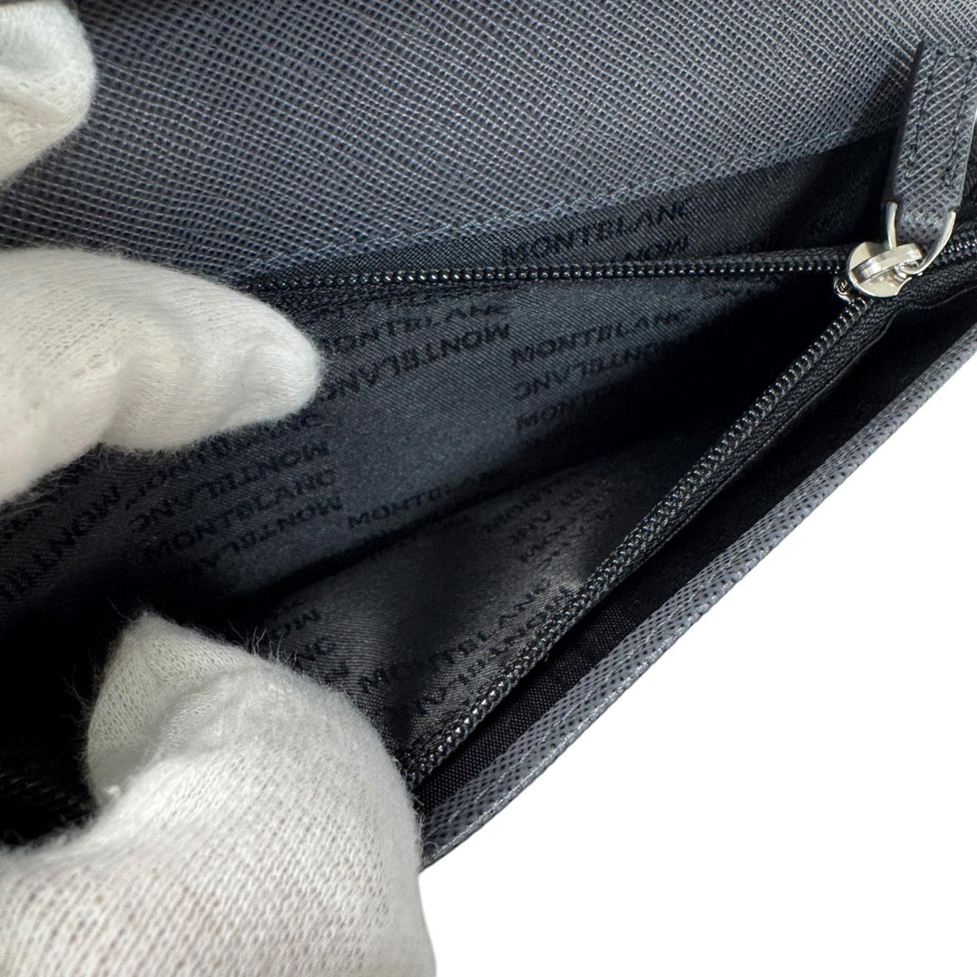 未使用 モンブラン MONTBLANC 長財布 レザー メンズ