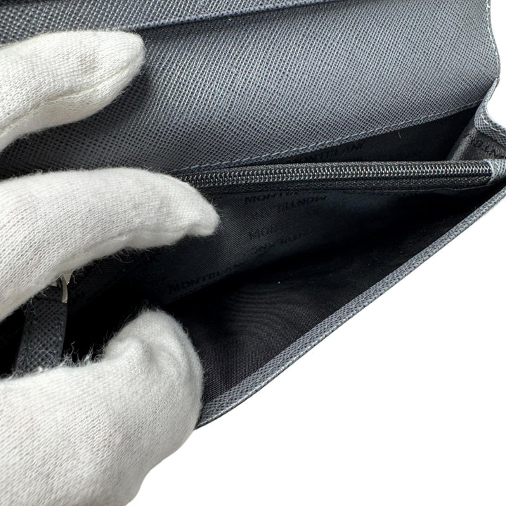 未使用 モンブラン MONTBLANC 長財布 レザー メンズ