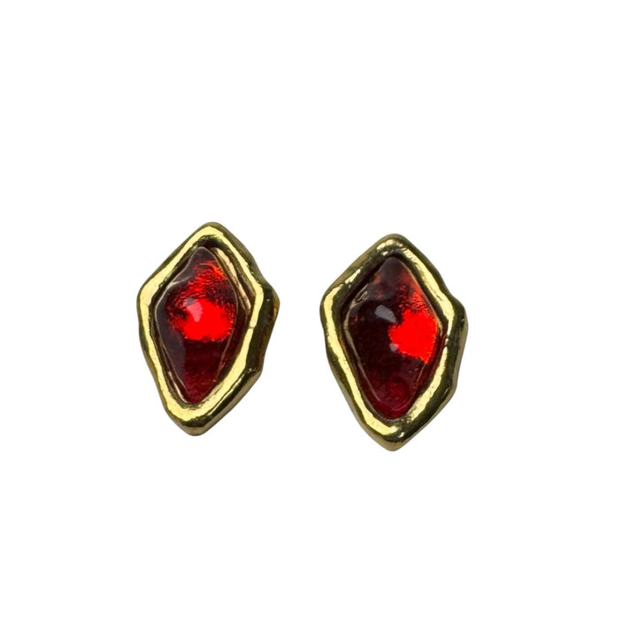 イヴサンローラン Yves Saint Laurent ヴィンテージ イヤリング カラーストーン レディース