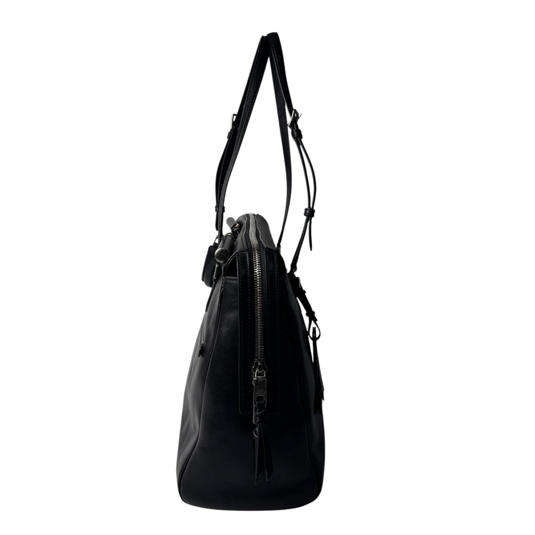 ドルチェアンドガッバーナ Dolce＆Gabbana D&G ヴィットリア カーフスキン 2way トートバッグ ブラック レディース