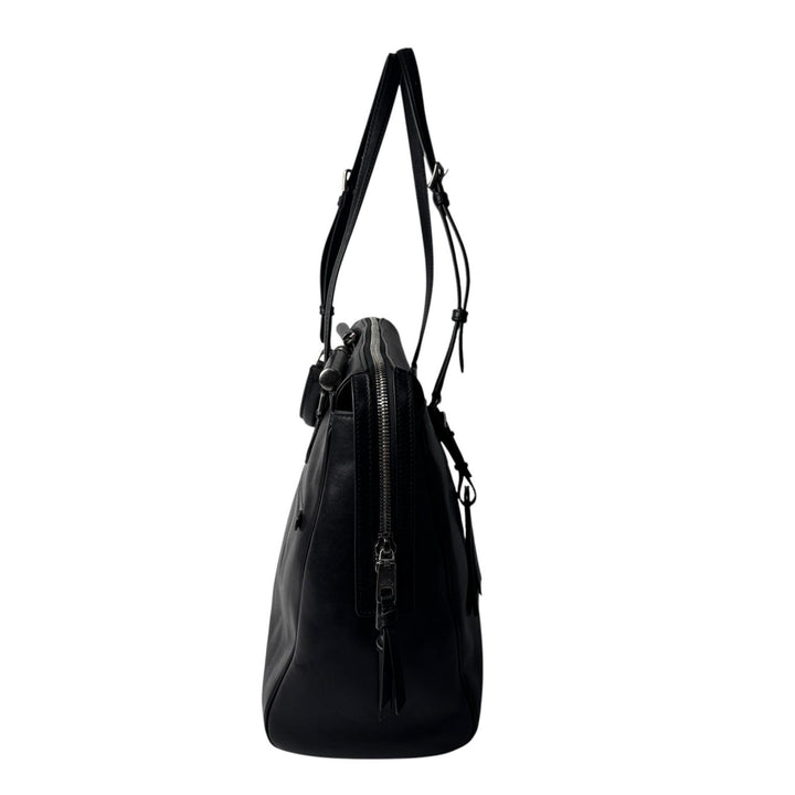 ドルチェアンドガッバーナ Dolce＆Gabbana D&G ヴィットリア カーフスキン 2way トートバッグ ブラック レディース