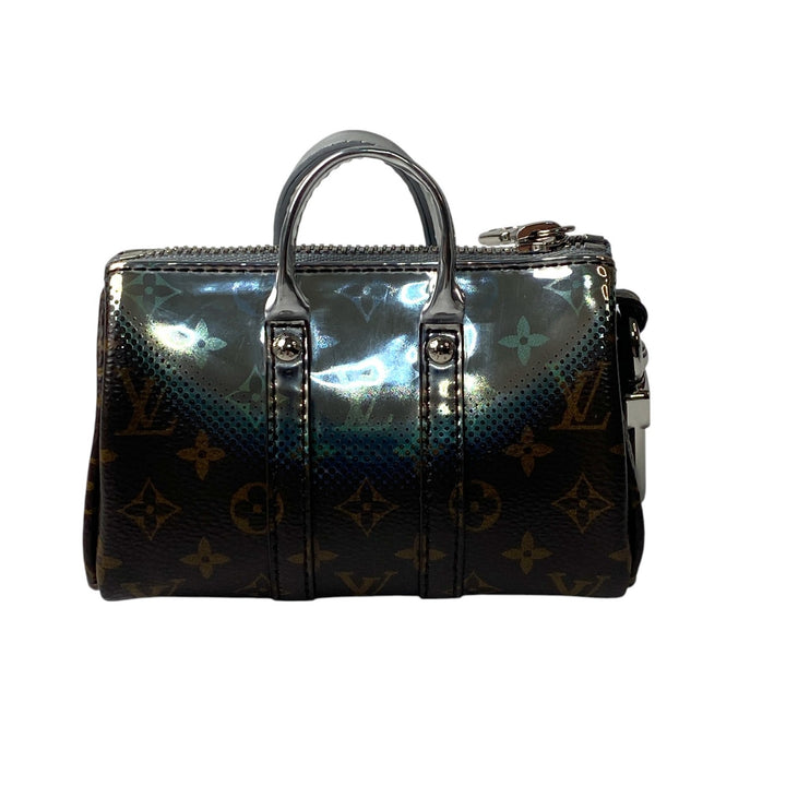 美品 ルイヴィトン LOUIS VUITTON レディース キーホルダー ミニキーポル メタリックミラー M01428