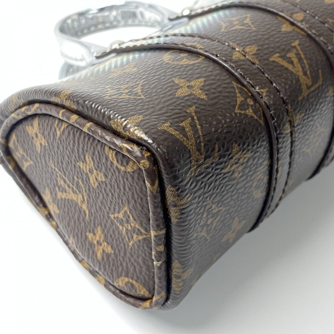 美品 ルイヴィトン LOUIS VUITTON レディース キーホルダー ミニキーポル メタリックミラー M01428