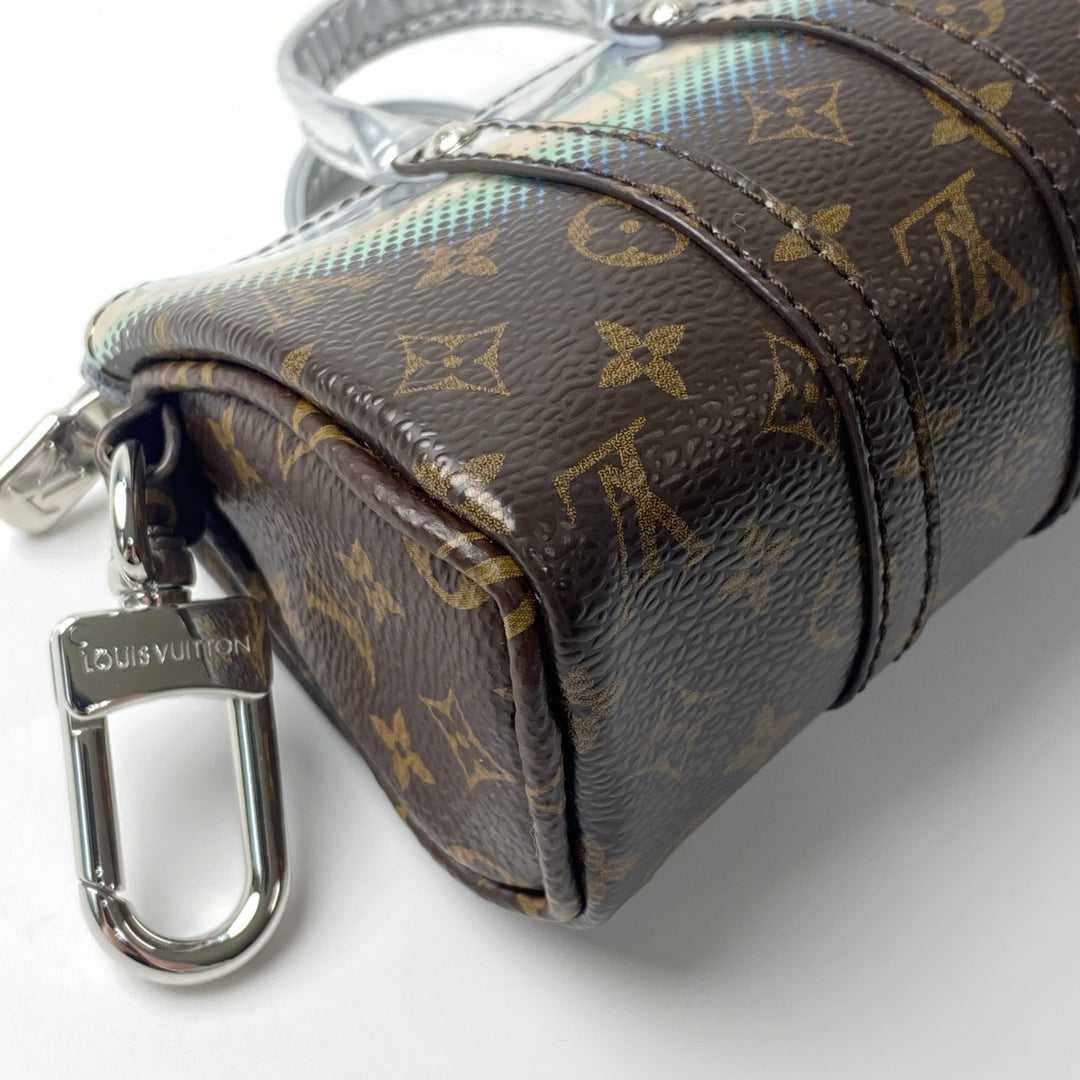 美品 ルイヴィトン LOUIS VUITTON レディース キーホルダー ミニキーポル メタリックミラー M01428