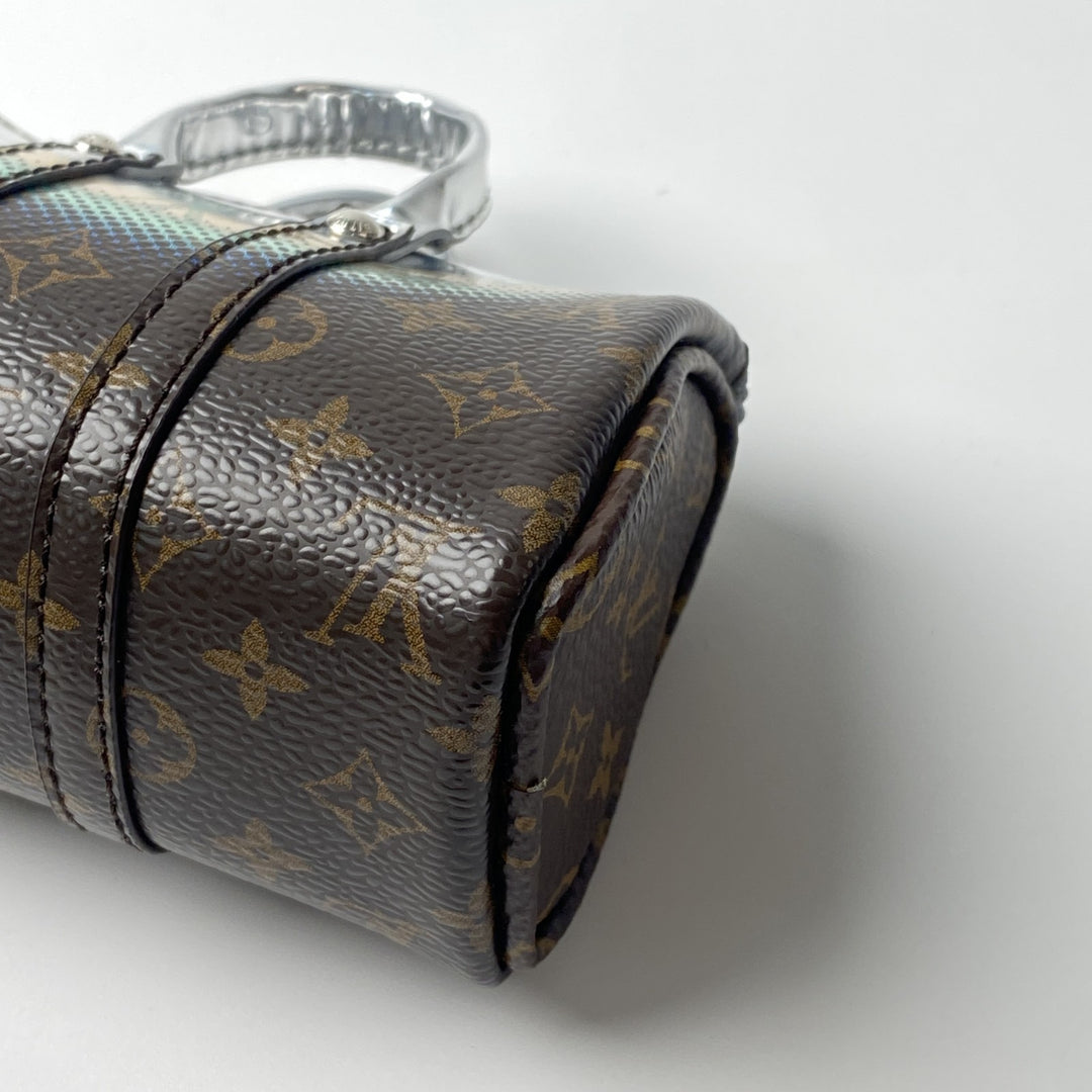 美品 ルイヴィトン LOUIS VUITTON レディース キーホルダー ミニキーポル メタリックミラー M01428