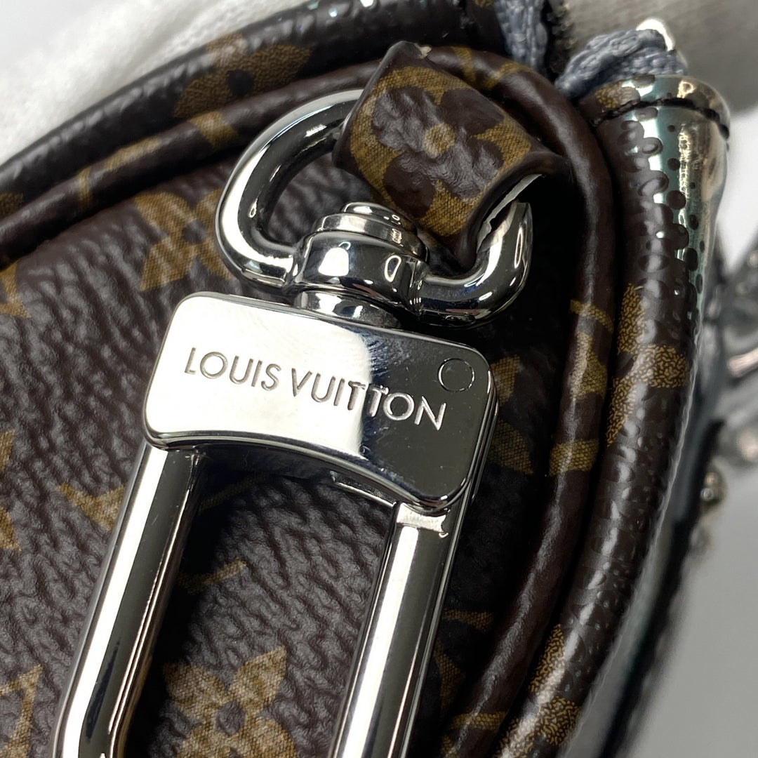 美品 ルイヴィトン LOUIS VUITTON レディース キーホルダー ミニキーポル メタリックミラー M01428