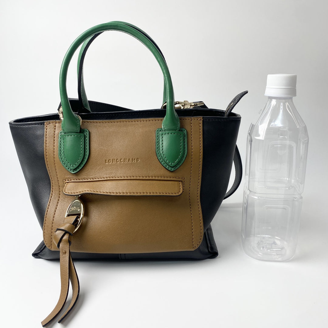 ロンシャン Longchanp レディース メールボックス トリコロール 2way ハンドバッグ ショルダーバッグ 斜めがけ クロスボディ