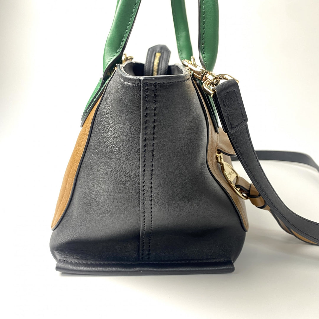 ロンシャン Longchanp レディース メールボックス トリコロール 2way ハンドバッグ ショルダーバッグ 斜めがけ クロスボディ