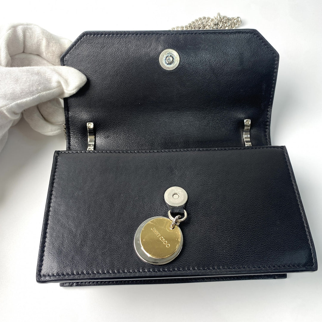 ジミーチュウ JIMMY CHOO レディース ミニ チェーン ショルダーバッグ 斜めがけ クロスボディ