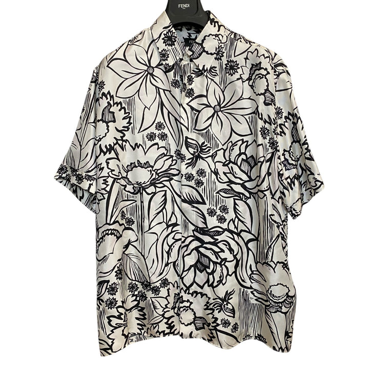未使用 FENDI フェンディ メンズ ジョシュア ヴィーダス シルク シャツ 2020 #41