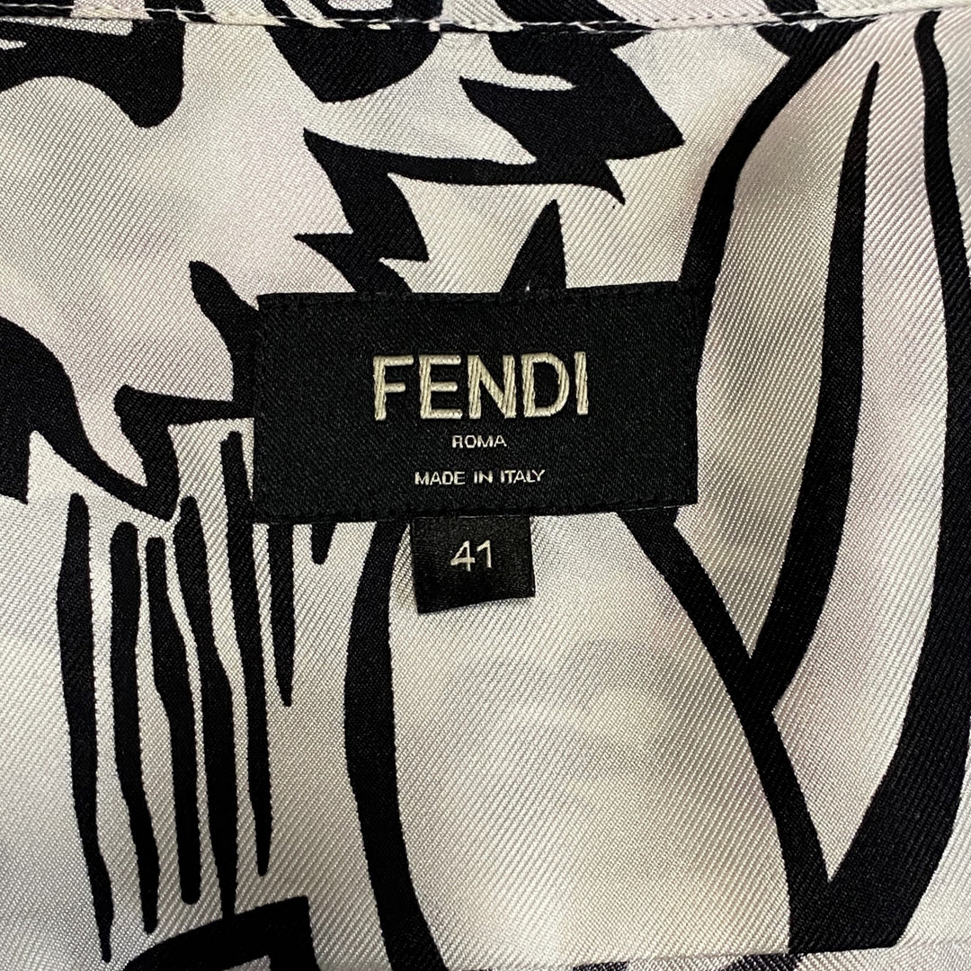 未使用 FENDI フェンディ メンズ ジョシュア ヴィーダス シルク シャツ 2020 #41