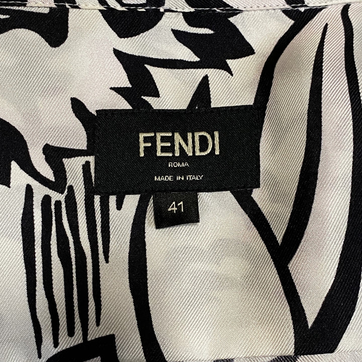 未使用 FENDI フェンディ メンズ ジョシュア ヴィーダス シルク シャツ 2020 #41