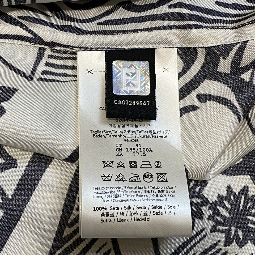 未使用 FENDI フェンディ メンズ ジョシュア ヴィーダス シルク シャツ 2020 #41