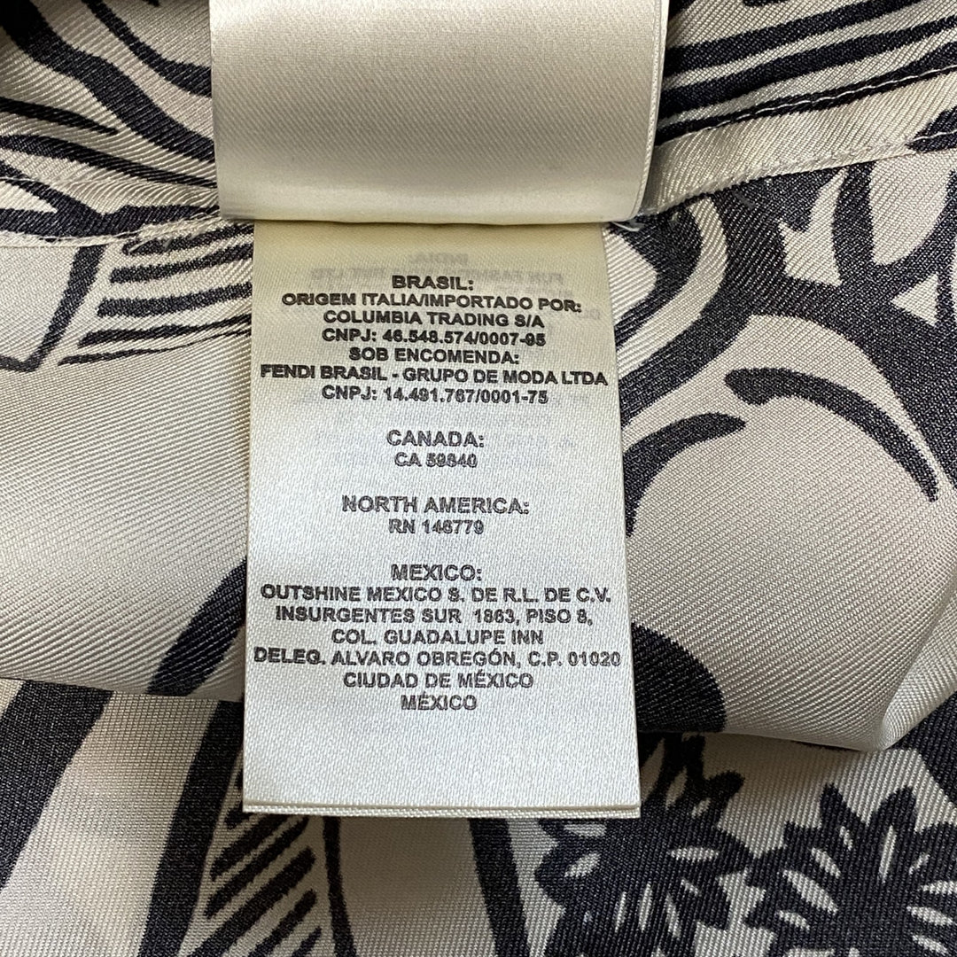 未使用 FENDI フェンディ メンズ ジョシュア ヴィーダス シルク シャツ 2020 #41