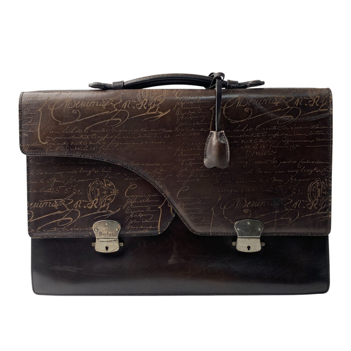 ベルルッティ Berluti メンズ グランド エクリトワール スクリット ブリーフケース オルガ期 ビジネスバッグ