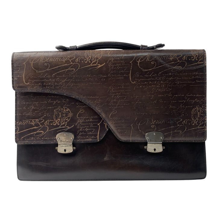 ベルルッティ Berluti メンズ グランド エクリトワール スクリット ブリーフケース オルガ期 ビジネスバッグ