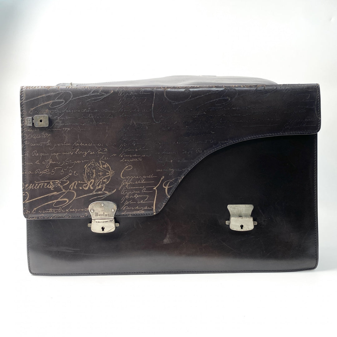 ベルルッティ Berluti メンズ グランド エクリトワール スクリット ブリーフケース オルガ期 ビジネスバッグ