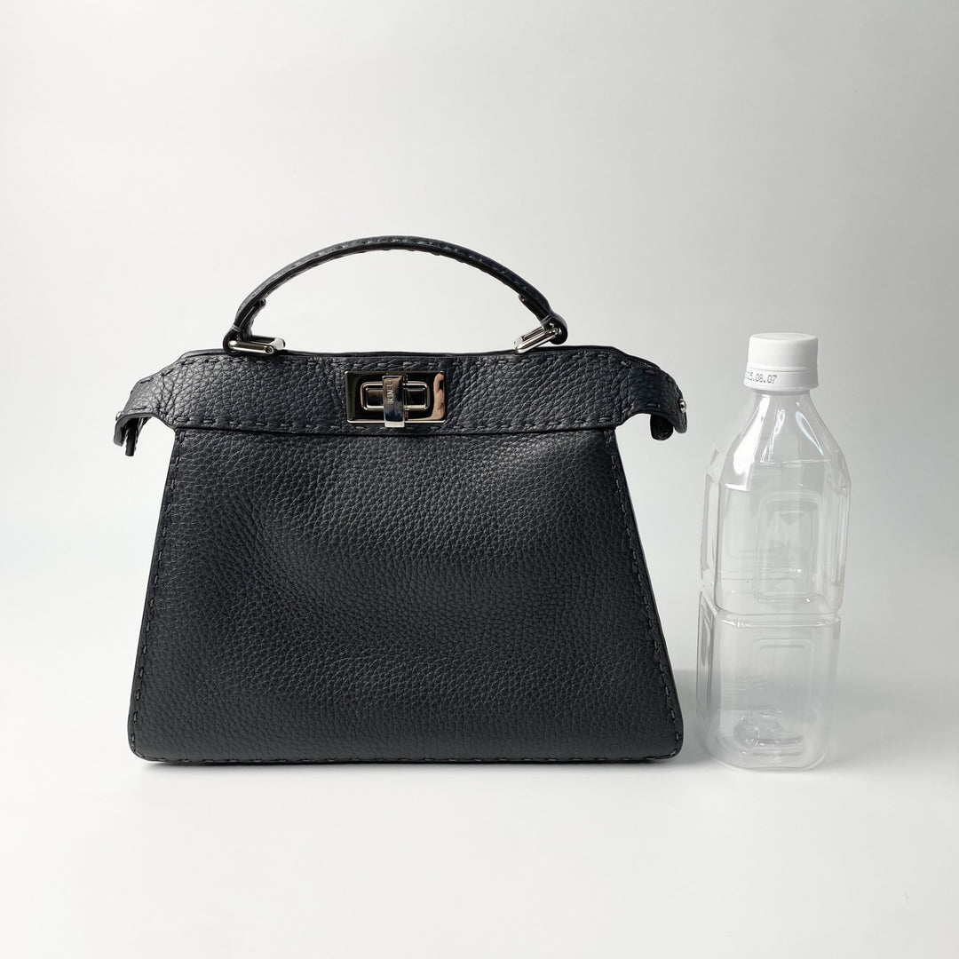 美品 フェンディ FENDI レディース ピーカブー セレリア 8BN327 アイシーユー スモール ハンドバッグ ショルダーバッグ 斜めがけ クロスボディ