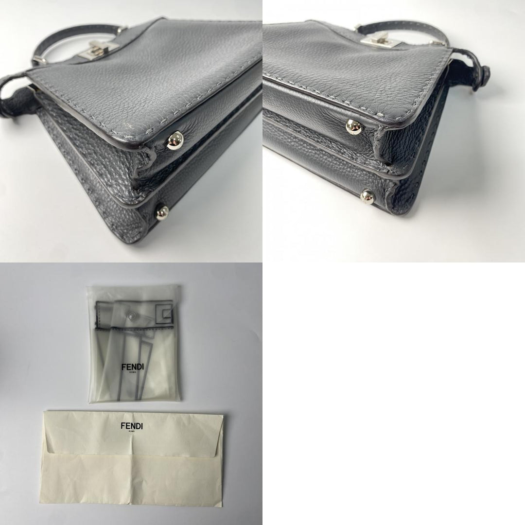 美品 フェンディ FENDI レディース ピーカブー セレリア 8BN327 アイシーユー スモール ハンドバッグ ショルダーバッグ 斜めがけ クロスボディ