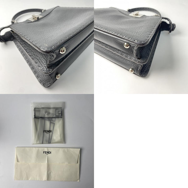 美品 フェンディ FENDI レディース ピーカブー セレリア 8BN327 アイシーユー スモール ハンドバッグ ショルダーバッグ 斜めがけ クロスボディ