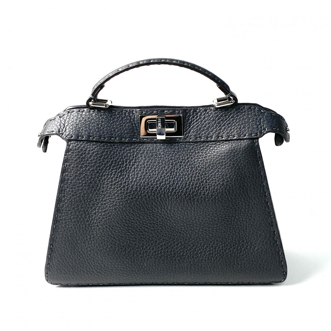 美品 フェンディ FENDI レディース ピーカブー セレリア 8BN327 アイシーユー スモール ハンドバッグ ショルダーバッグ 斜めがけ クロスボディ