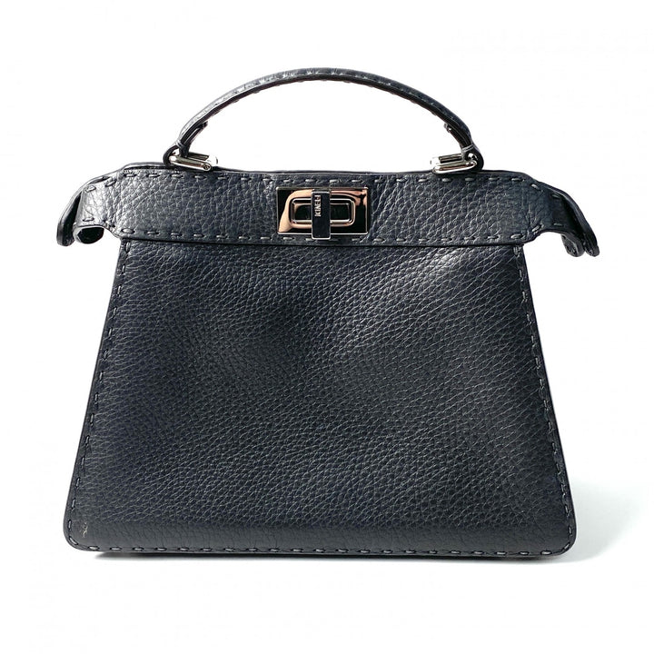 美品 フェンディ FENDI レディース ピーカブー セレリア 8BN327 アイシーユー スモール ハンドバッグ ショルダーバッグ 斜めがけ クロスボディ