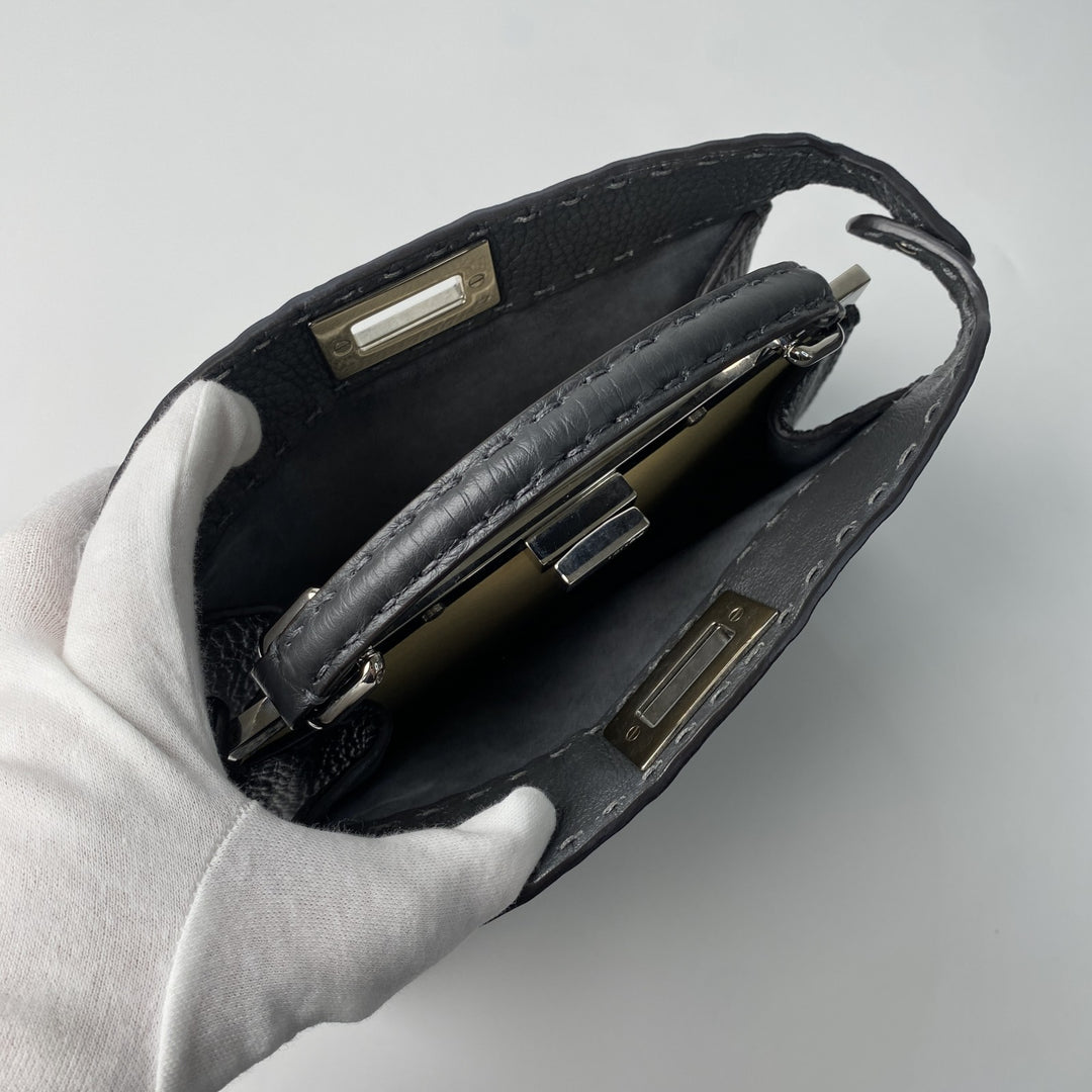 美品 フェンディ FENDI レディース ピーカブー セレリア 8BN327 アイシーユー スモール ハンドバッグ ショルダーバッグ 斜めがけ クロスボディ