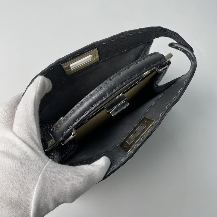 美品 フェンディ FENDI レディース ピーカブー セレリア 8BN327 アイシーユー スモール ハンドバッグ ショルダーバッグ 斜めがけ クロスボディ