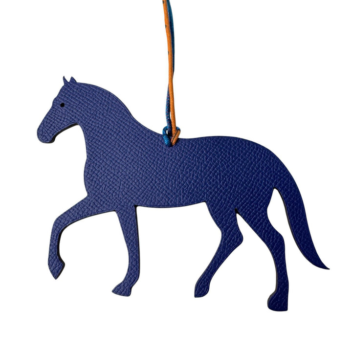 エルメス HERMES プティアッシュ ホース エベンヌ ブルー バッグチャーム レディース