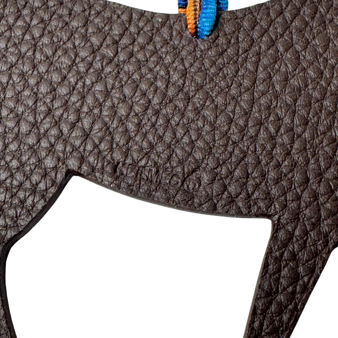 エルメス HERMES プティアッシュ ホース エベンヌ ブルー バッグチャーム レディース