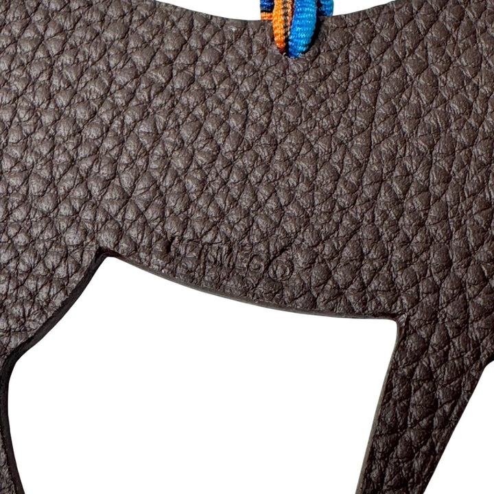 エルメス HERMES プティアッシュ ホース エベンヌ ブルー バッグチャーム レディース